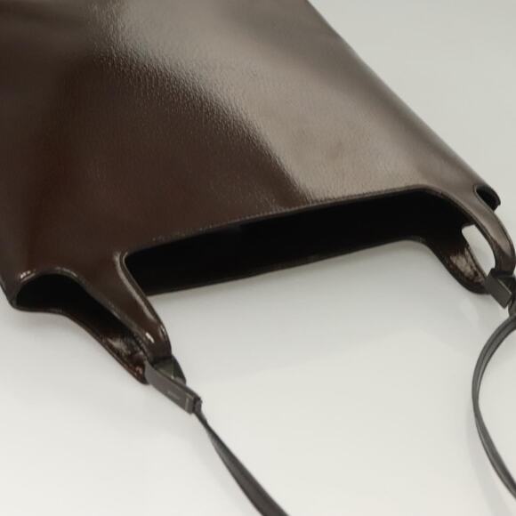 GUCCI Shoulder Bag Enamel Brown Silver 001 2058 001 2058 - Picture 6 of 12